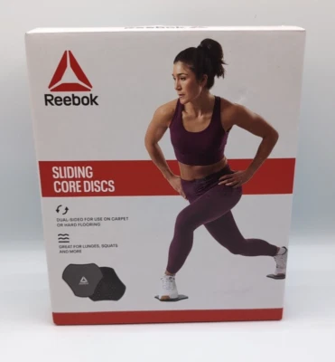 Reebok Core Sliding Discs - Dual Sided Workout Sliders for Carpet & Hardwood NEW - Image 1 of 4