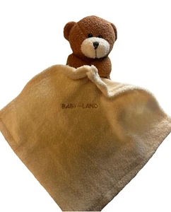 Manta bebé Baby-Land Bear Lovey acurrucada - Imagen 1 de 10