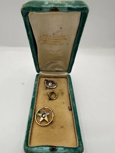 VINTAGE ORDER OF THE EASTERN STAR LAPEL PIN - Picture 1 of 3