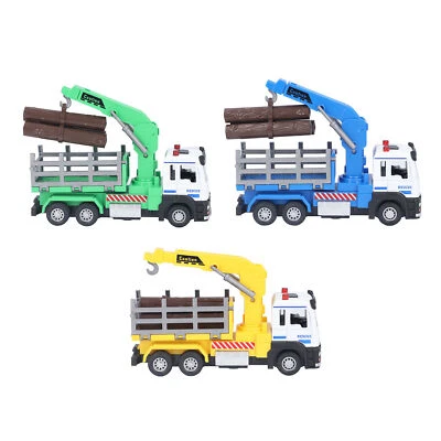 1:32 Small Logging Truck Toy Vehicle Model With Light Music Vehicle Gift Supply - Image 1 of 4