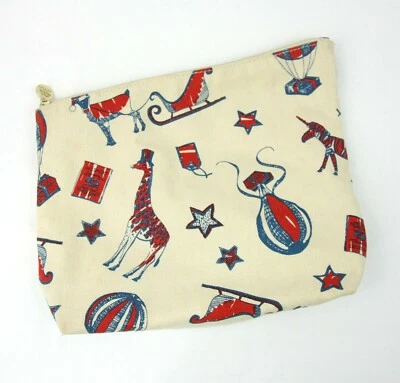 Origins Circo Animales Globos Bolsa de Maquillaje de Lona Cartera con Cremallera Bolso sin asas Bolsa para Lápices Foto 1 de 4