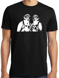 PubliciTeeZ Big and Tall Funny Cat Astronaut Laser Pointer T-Shirt - Picture 1 of 1