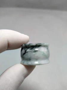 Jade Ring Size 9.5 Grade A 100% Real Natural Burmese Jadeite Burma Jade - Picture 1 of 5