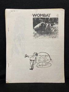 WOMBAT 4  Ron L. Clarke  RARE Australian zine 1972 FANZINE - Picture 1 of 6