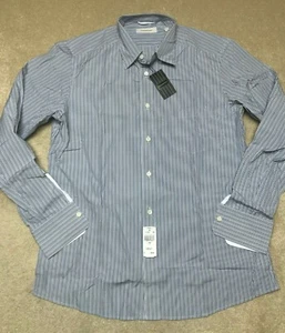 MENS ERMENEGILDO ZEGNA DRESS SHIRT SMART CASUAL LARGE STRIPED NEW - Picture 1 of 5