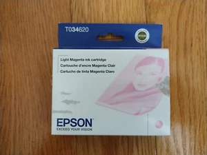 2012 GENUINE EPSON LIGHT MAGENTA INK T0346 STYLUS PHOTO 2200 T034620 SEALED - Picture 1 of 1