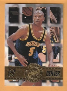 Jalen Rose Michigan Wolverines 1995 Presseausweis #35 Fab Five 11Z - Bild 1 von 2