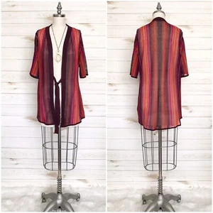 SOFT SURROUNDINGS TELLURIDE LONG OPEN FRONT CARDIGAN SWEATER XS - Picture 1 of 12