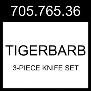 IKEA TIGERBARB 3-piece Knife Set Gray-turquoise 705.765.36 - Picture 1 of 1