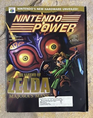 Nintendo Power Magazine — маска Legend of Zelda Majora *ПЛАКАТ И КАРТА С ПОКЕМОНОМ* - Изображение 1 из 4