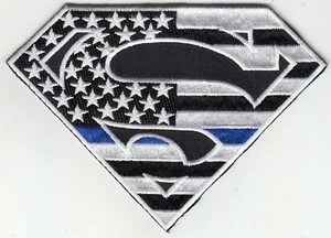 Parches bordados 50 piezas Superman/bandera de EE. UU. (ancho/n) altura: 3,5"x5" planchados - Imagen 1 de 1