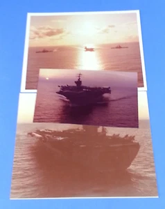 Konvolut 3 Original Vintage Militär Fotos Flugzeugträger Foto - Bild 1 von 8