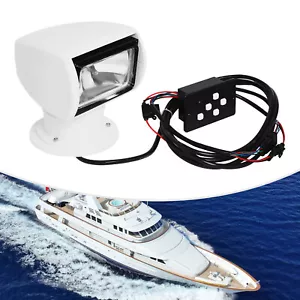 Boot Scheinwerfer Marine Fernbedienung Xenon Suchscheinwerfer 12V 100W 360 Grad - Bild 1 von 19