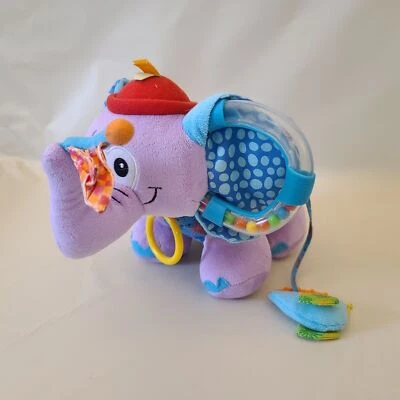 Плюшевый слон Infantino Discovery с гофрированной текстурой зубочистка погремушка цветная игрушка - Изображение 1 из 4