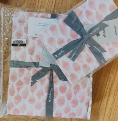 Conjunto de capa de edredom ponto estampado West Elm roseta blush duplo 1 hora farsa rosa pontilhada🦩 - Imagem 1 de 3