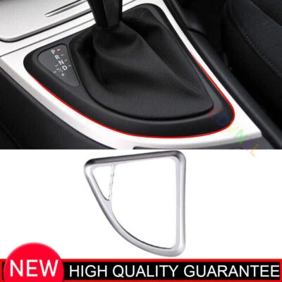 For BMW 1 Series E81 2007-2011 Matte Silver Middle Console Gear Shift Cover Trim - Image 1 of 4