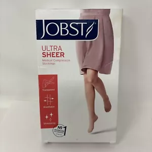 JOBST UltraSheer SoftFit Knee High w/Technology Band Closed Toe 15-20mmHg (Black - Picture 1 of 5