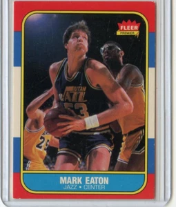 1986 Fleer BB Mark Eaton Utah Jazz #28 ⭐️💥🎯 NMMT - Picture 1 of 2