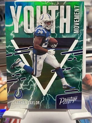 2021 Panini Prestige Youth Movement Xtra Points Green #YM-4 Jonathan Taylor /199 - Image 1 of 2