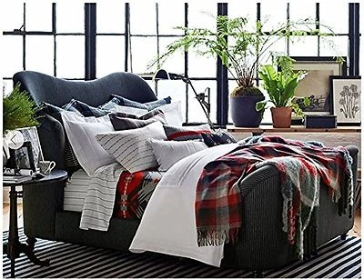 Комплект наволочек Ralph Lauren West Village HARLOWE белый вязаный крючком кружевной пододеяльник - королевский - Изображение 1 из 4