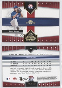 2005 Donruss Champions Gold Impressions /50 Doug Davis #24