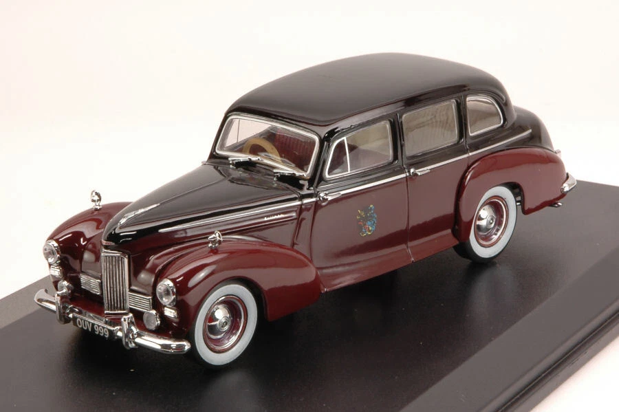 Oxford HUMBLER PULLMAN LIMOUSINE 1951 BURGUNDY/BLACK 1 43