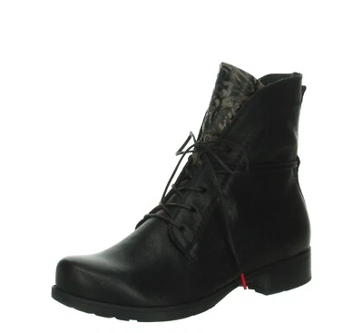 Think! Denk Damenstiefel Stiefeletten Boots schwarz Leder Einlagen Leichtfutter - Bild 1 von 4