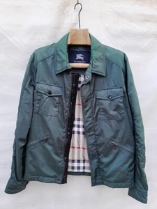 Burberry Jacke Herren Medium Grün Military Padded Nova Check Futter Made n Spain - Bild 1 von 11