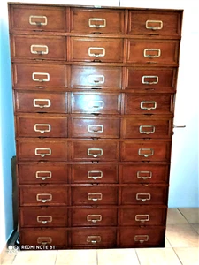Antiker Schrank von STOLZENBERG, Klappenschrank, Schubladenschrank Eiche 1920/30 - Bild 1 von 9