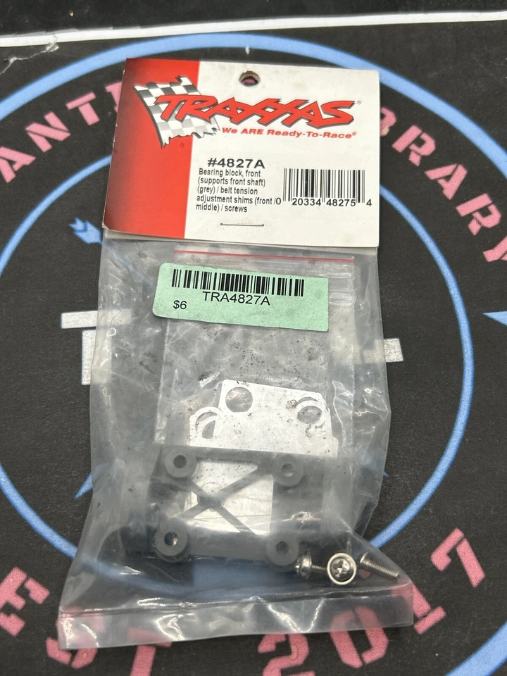 Traxxas. 4827A 4tec Front Bearing Block Grey - Image 1 of 1