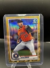 2020 Bowman Chrome Justin Verlander Gold Refractor /50
