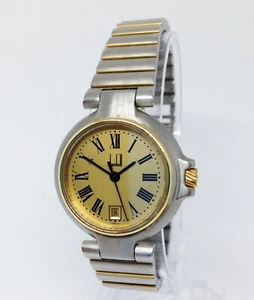 DUNHILL Millennium Quartz Watch. 26mm Case. Gold Dial. Date. Seconds. Women`s. - Picture 1 of 6