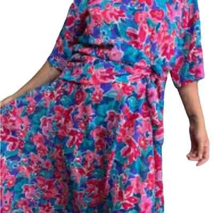 Leslie Fay dress Woman 18 80s Vintage  - Picture 1 of 5
