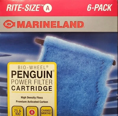PACK DE 6 CARTUCHOS FILTRO PINGÜINO BIO RUEDA MARINELAND RITE TALLA A Foto 1 de 3