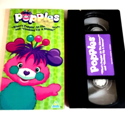 Popples What's Poppin At The Library & Cooking up a Storm VHS TAPE 2001 - Image 1 of 2