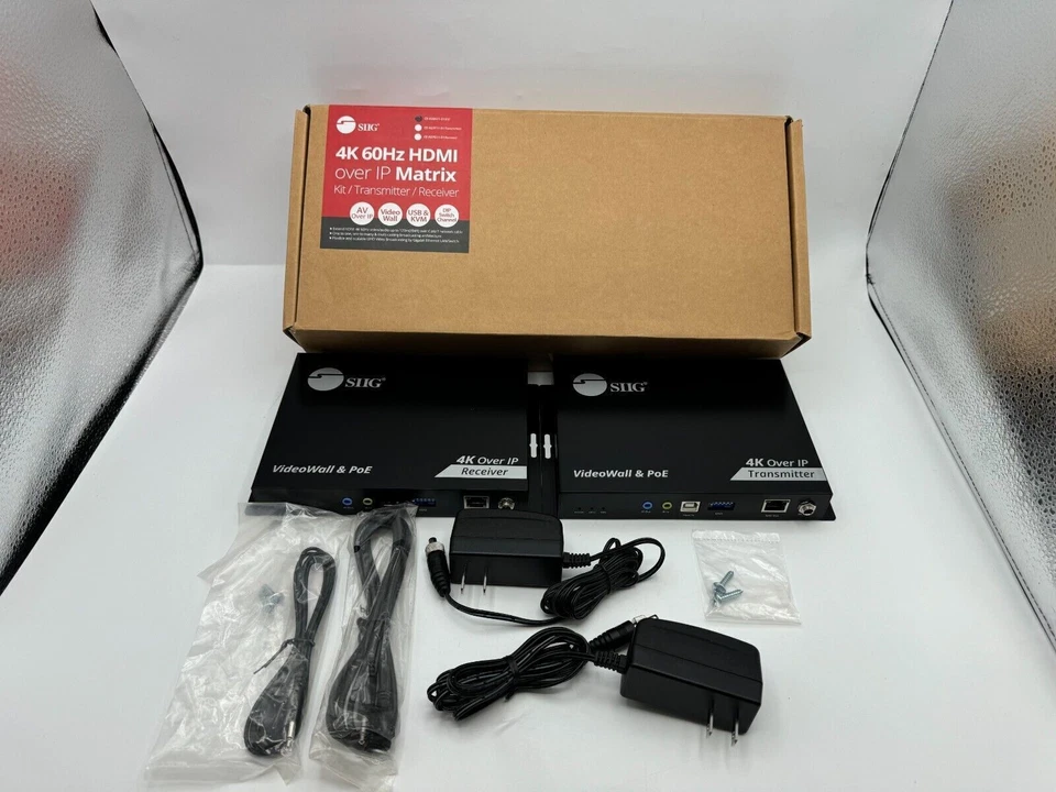 SIIG CE-H28A11-S1 4K 60Hz 18Gbps HDMI Over IP矩阵套件 — 第 1/1 张图片