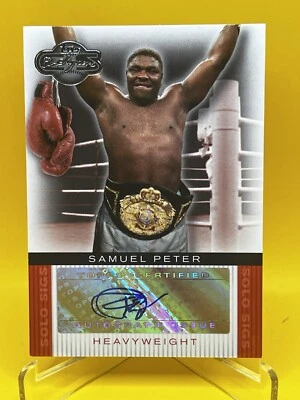 2008 Topps Co-Signers Samuel Peter Solo Sigs Autograph #SS-SP Boxing Auto - Image 1 of 2