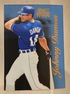 Johnny Damon 1996 SELECT CERTIFIED #27 CERTIFIED BLUE PARALLEL Royals SP