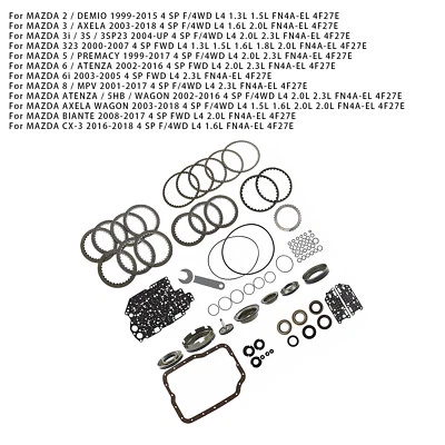 FN4A-EL 4F27E Transmission Banner Rebuild Kit 99-UP W/Pistons For MAZDA 3 DC - Image 1 of 4