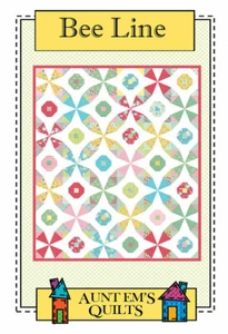 Quilt Pattern BEE LINE Moda AUNT EM'S Fat Quarter Friendly BUMBLE BERRIES - Picture 1 of 3