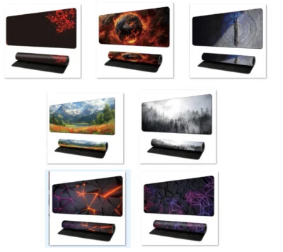 Mauspad Gaming XXL Weltkarte Pad Schreibtischunterlage 80x30 cm 30x90 cm - Bild 1 von 4