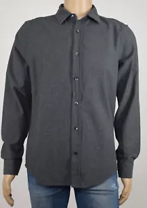 The Men's Store Bloomingdales Gray Slim Fit Woven Button-Down Shirt M - Picture 1 of 3