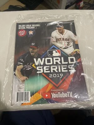 2019 World Series Program Washington Nationals vs Houston Astros. MLB - Image 1 of 2