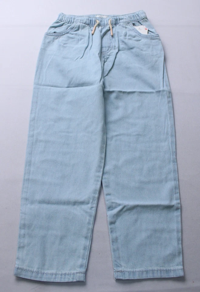 ROXY Girls Bottom Of The Ocean Denim Jogger Pant AC2 Glacier Small (7) NWT  - Image 1 of 4