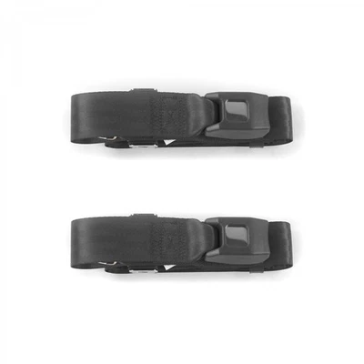Ford Fairlane 1960 - 1961 Standard 2pt Charcoal Lap Bucket Seat Belt Kit - Pair  - Image 1 of 4