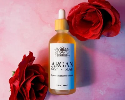 100% Cold-Pressed Morroccan Argan Oil infused with Rose - image 1 of 2