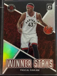 2022-23 Panini Donruss Optic - Winner Stays #3 Pascal Siakam Holo Prizm Silver - Picture 1 of 2