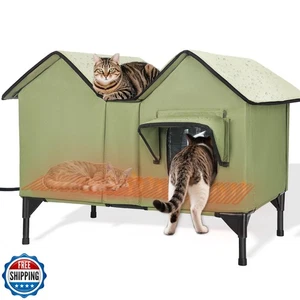Casa para gatos extra grande climatizada exterior resistente a la intemperie, aislada exterior climatizada C - Imagen 1 de 5
