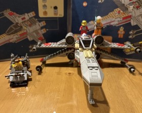 LEGO Star Wars X-Wing Fighter (7140) Looks Nearly 100% Comp W/Mini Fig Box Manul