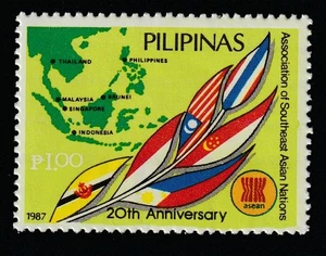 Philippinen 1987 Sc # 1882 ASEAN MNH OG - Bild 1 von 1